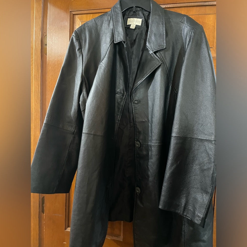 Vintage Charles Klein long Leather Jacket